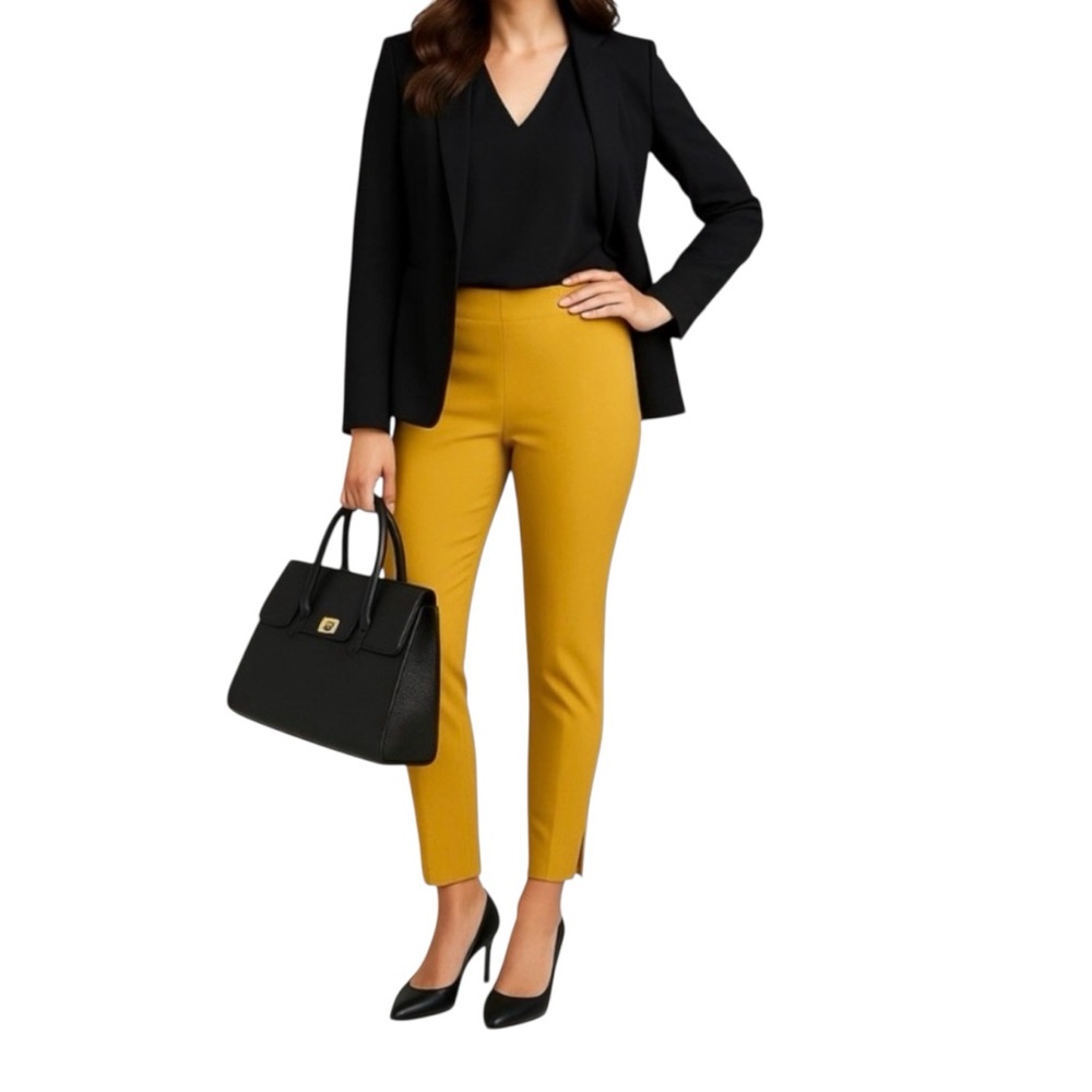 Crosby Mustard Yellow Dress Pants
